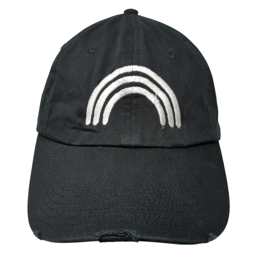 Authentic Pigment Slideback Baseball Cap Black One Size Adjustable Embroidered